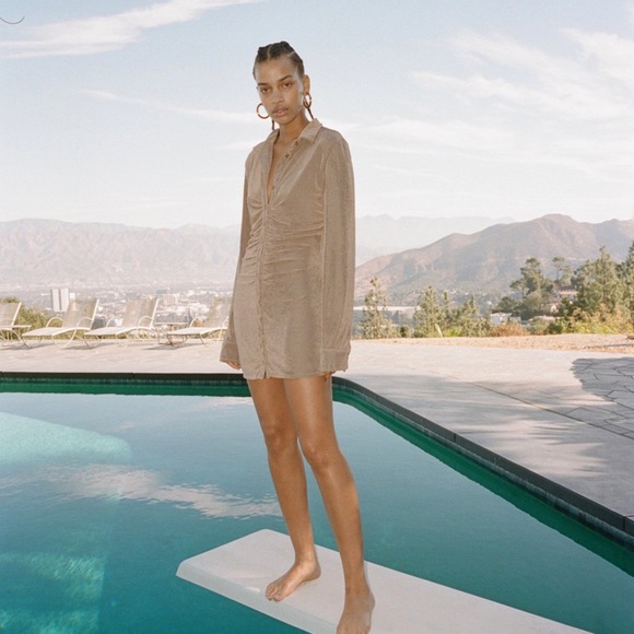 With Jean Andy Dress in Latte - Picture 1 of 2